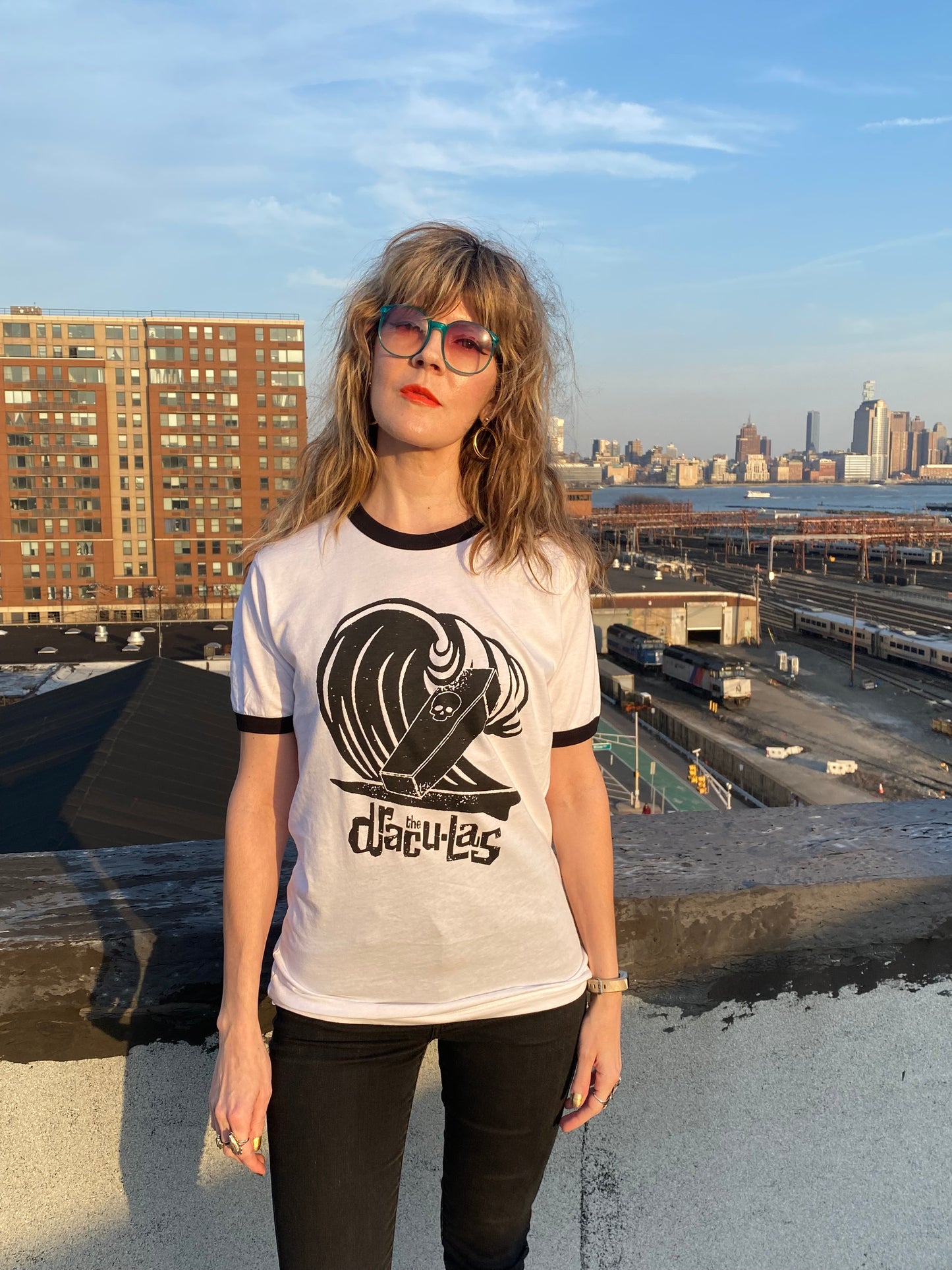 Surfin' Coffin Ringer T-Shirt