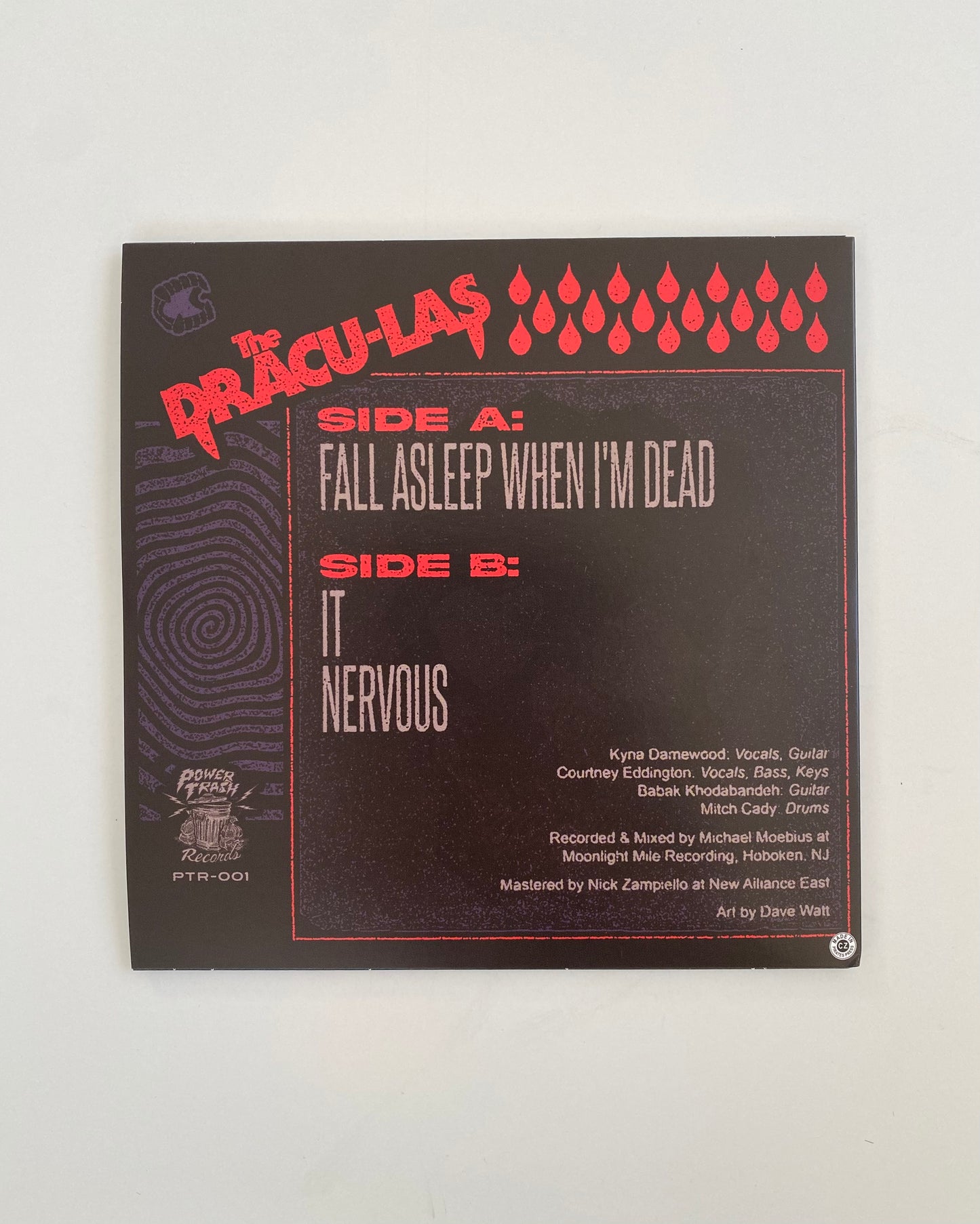 Fall Asleep When I'm Dead 7" Vinyl