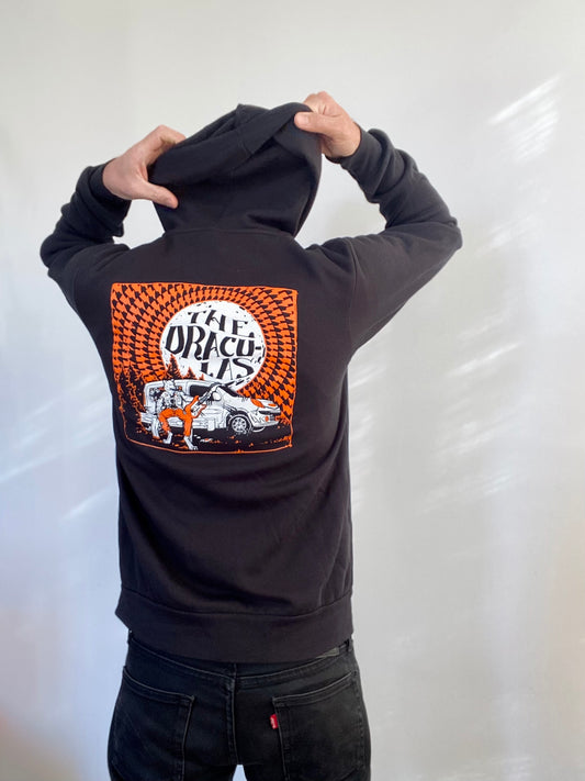 Werewolf Backprint Zip-Up Hoodie