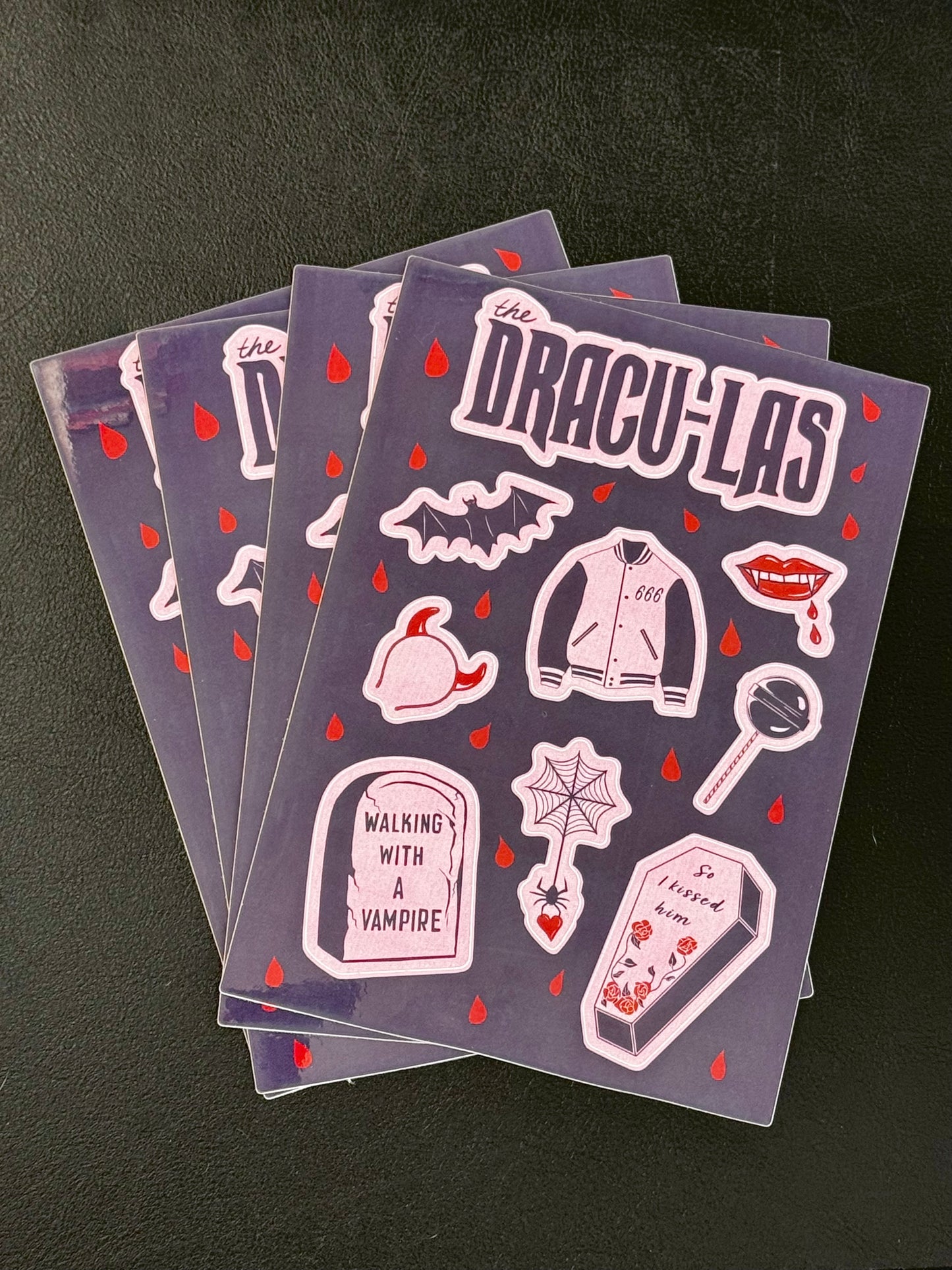 Walking With A Vampire Sticker Sheet